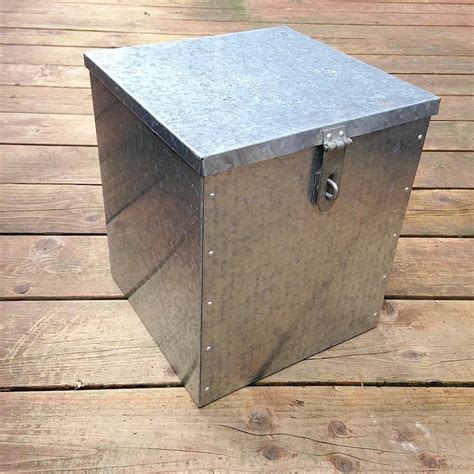 galvanized metal box with lid 4x8|boxes 50 50cm galvanized steel.